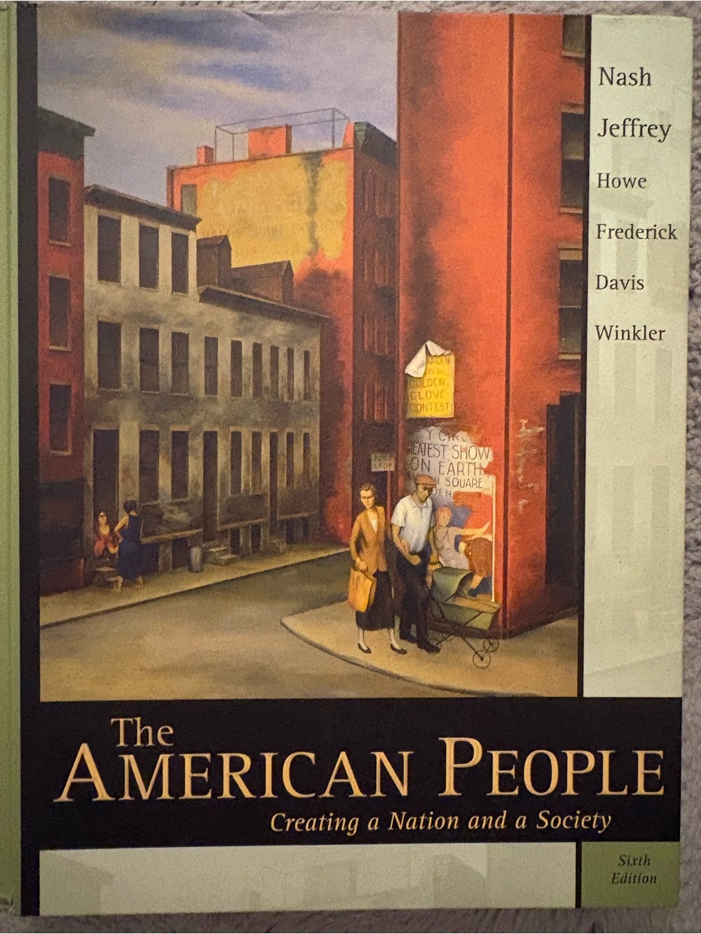 The American People Wall Art Print - Red, Brown, Cream